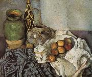 Paul Cezanne bottle of still life of fruit Germany oil painting reproduction
